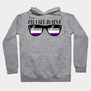 Asexual Sunglasses - Love Hoodie